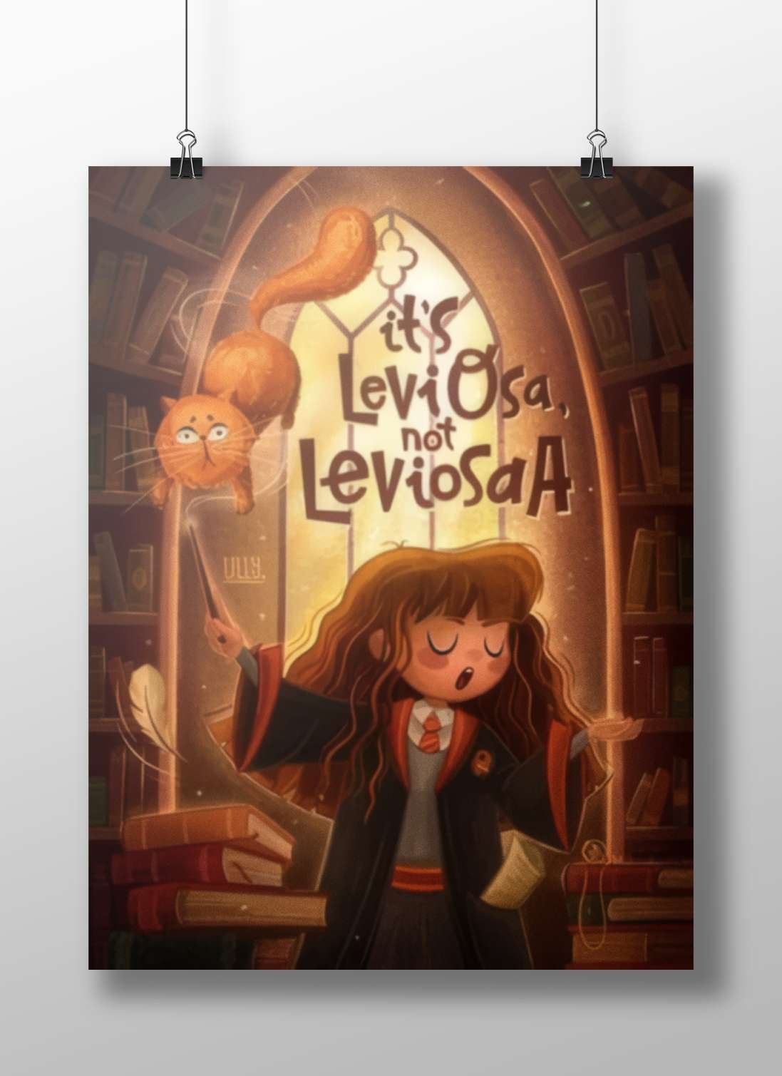 Hermione Granger from the Harry Potter franchise Hermione Granger - Wise Wizard Poster