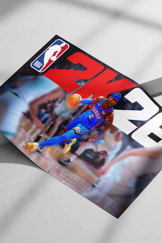 Shai Gilgeous-Alexander (Oklahoma City Thunder) Main Subject: Shai Gilgeous-Alexander (Oklahoma City Thunder) Matte poster