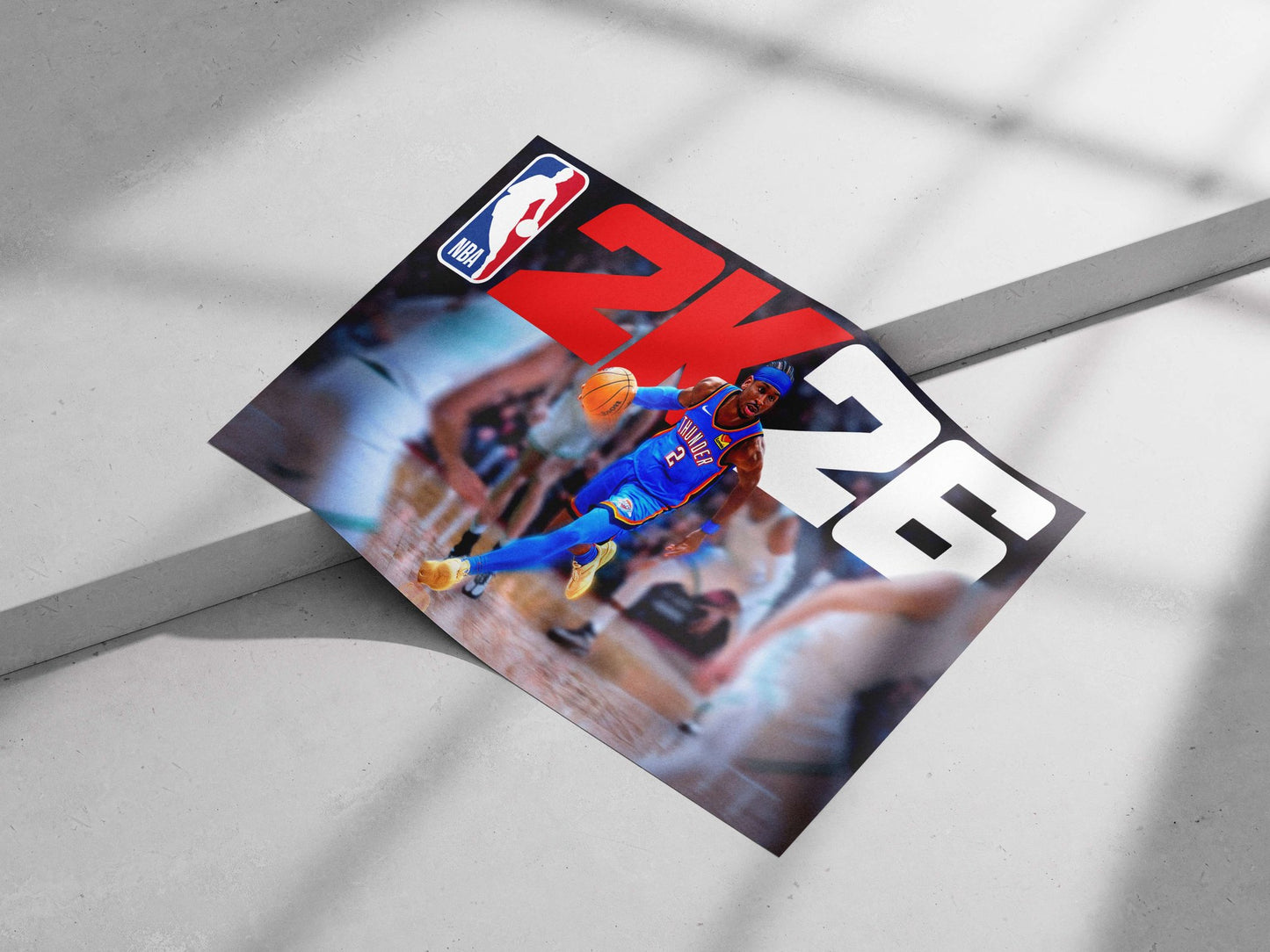 Shai Gilgeous-Alexander (Oklahoma City Thunder) Main Subject: Shai Gilgeous-Alexander (Oklahoma City Thunder) Matte poster
