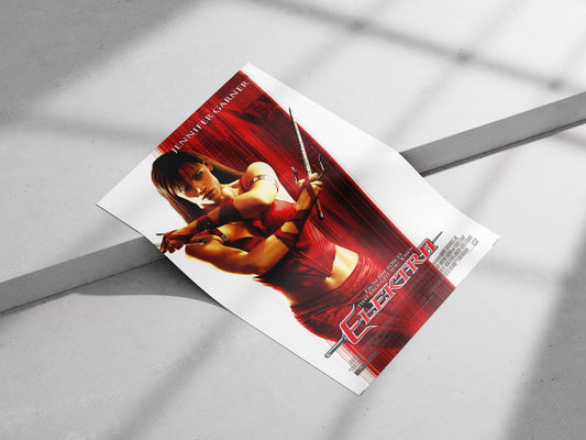 Elektra (Marvel film character, played by Jennifer Garner) Elektra - Warrior Pop Art Poster