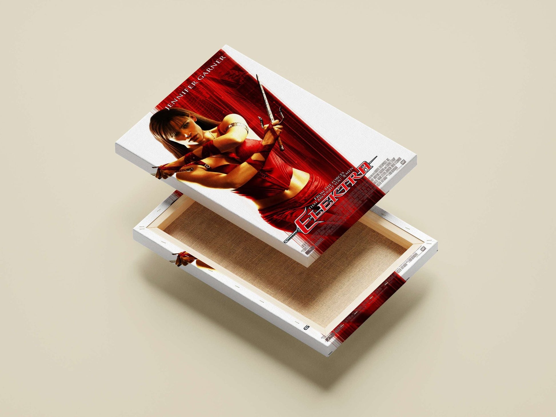 Elektra (Marvel film character, played by Jennifer Garner) Elektra - Warrior Pop Art Poster