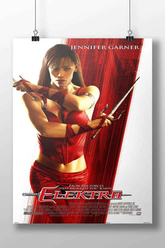 Elektra (Marvel film character, played by Jennifer Garner) Elektra - Warrior Pop Art Poster