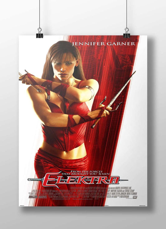 Elektra (Marvel film character, played by Jennifer Garner) Elektra - Warrior Pop Art Poster