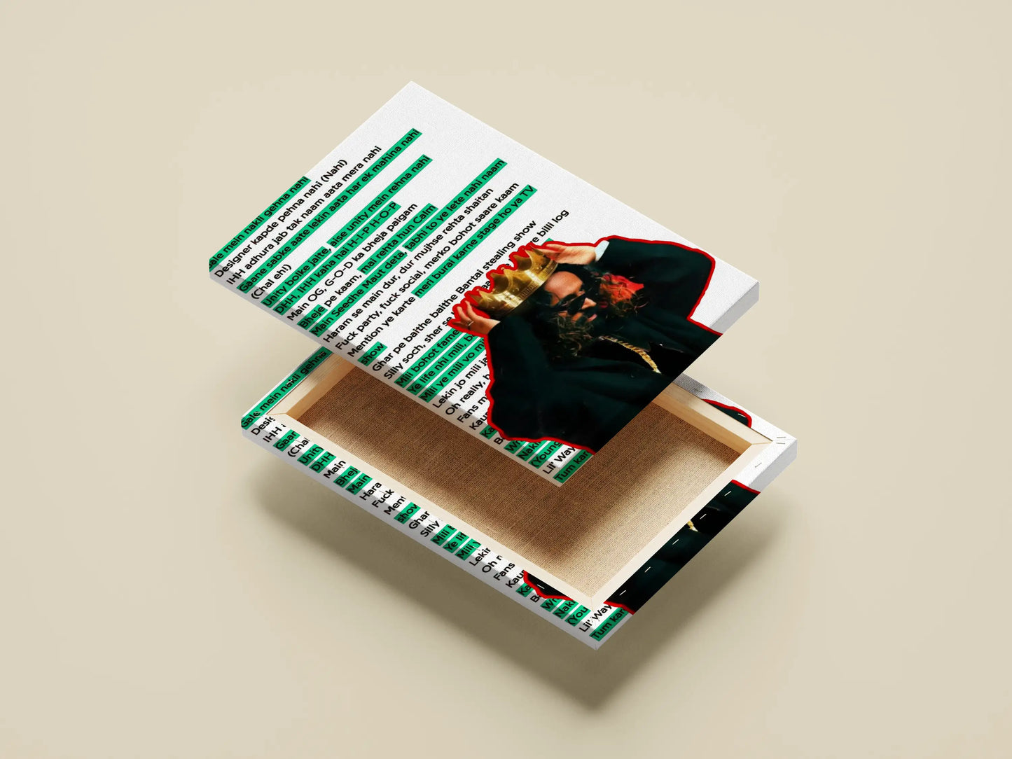 Indian Rapper Emiway Bantai Song Lyrics Wall Art