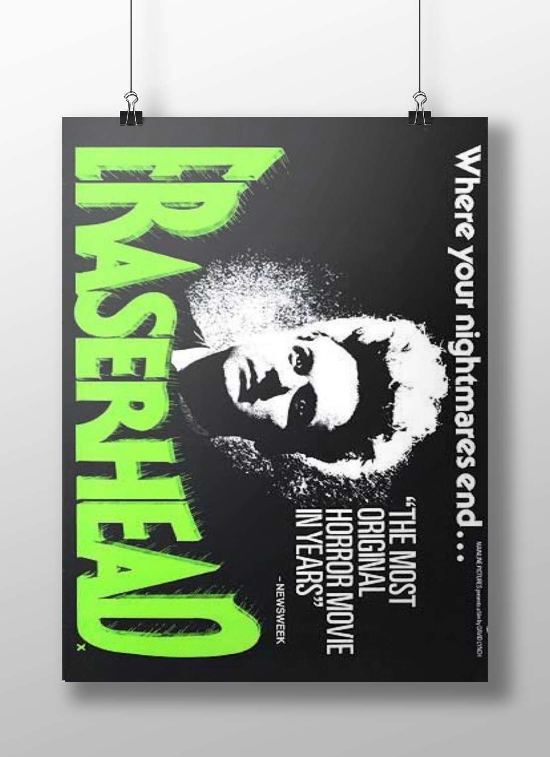Baserhead (the horror film referenced in the OCR text as "THE MOST ORIGINAL HORROR MOVIE