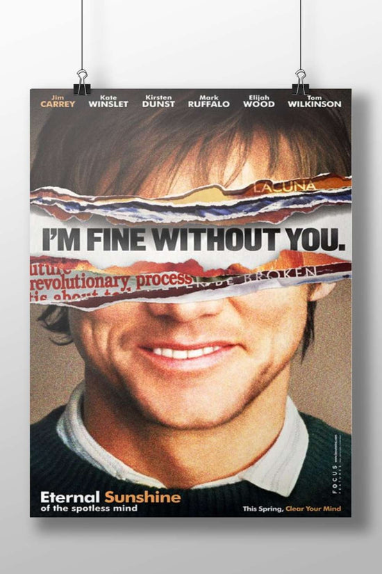 The movie "Eternal Sunshine of the Spotless Mind". Joel Barish - Heartbreak Pop Art Poster