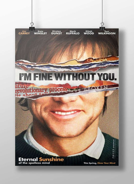 The movie "Eternal Sunshine of the Spotless Mind". Joel Barish - Heartbreak Pop Art Poster