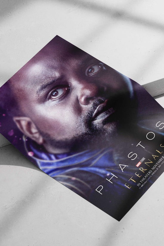 Phastos, a character from Marvel Studios' Eternals franchise. Phastos - Eternal Warrior Poster