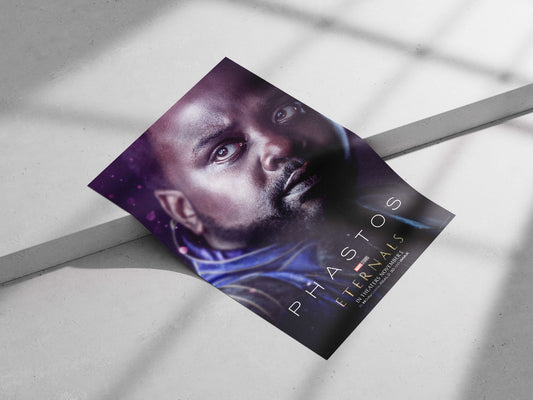 Phastos, a character from Marvel Studios' Eternals franchise. Phastos - Eternal Warrior Poster