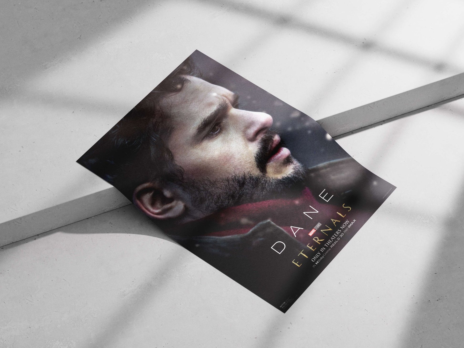 Dane, a character from Marvel's Eternals franchise Eternals - Dane Noir Poster