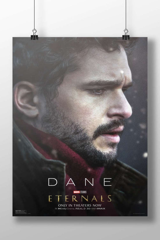 Dane, a character from Marvel's Eternals franchise Eternals - Dane Noir Poster