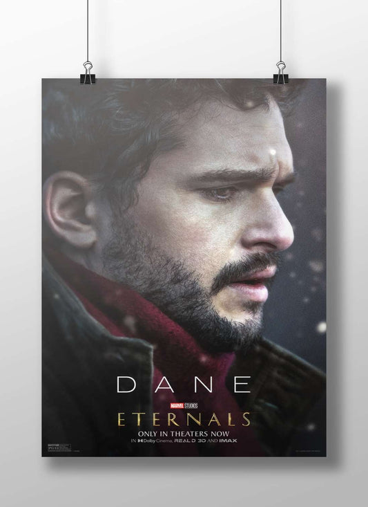 Dane, a character from Marvel's Eternals franchise Eternals - Dane Noir Poster