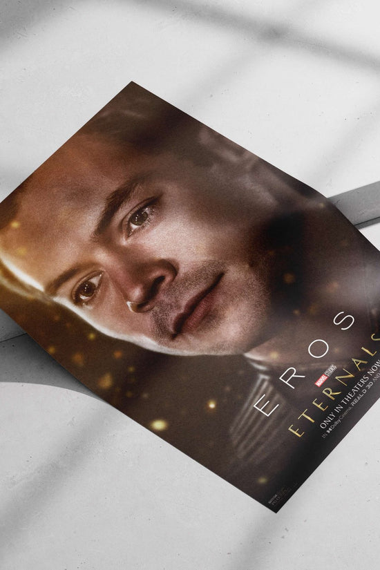 Eros (character) from Marvel Studios' Eternals franchise. Eros - Celestial Warrior Poster