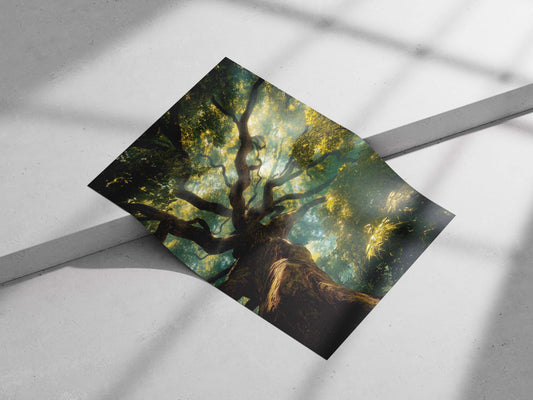 Ancient Tree Main Subject: Ancient Tree Matte poster print — Art wall art India | PosterBoizz