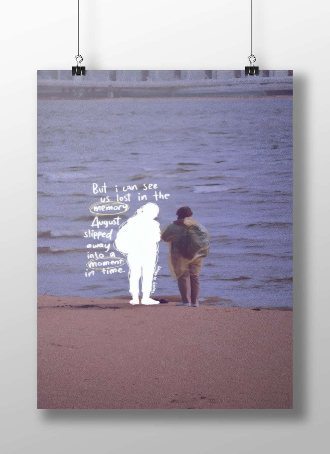 August - Classic Retro Poster