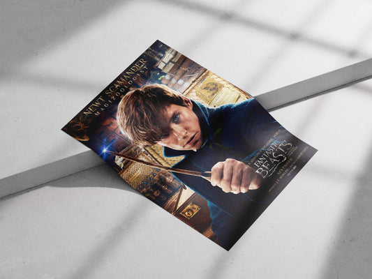 Newt Scamander, a character from the Fantastic Beasts franchise (confirmed by OCR text "NEWT SGAMANDER"