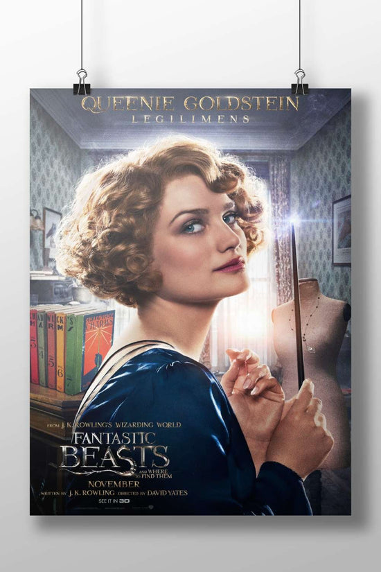 Queenie Goldstein from Fantastic Beasts franchise Queenie Goldstein - Mystique Vintage Poster