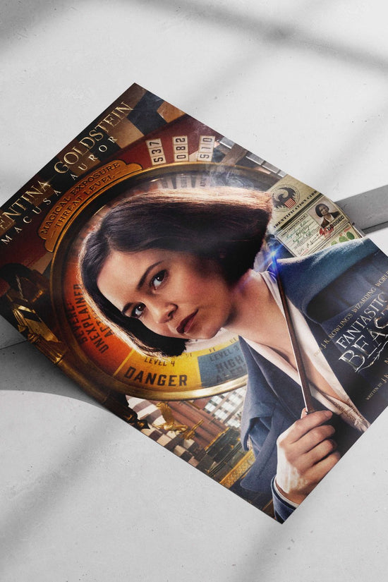 Porpentina Goldstein (real name) from J.K. Rowling's "Fantastic Beasts and Where to Find Them" franchise.