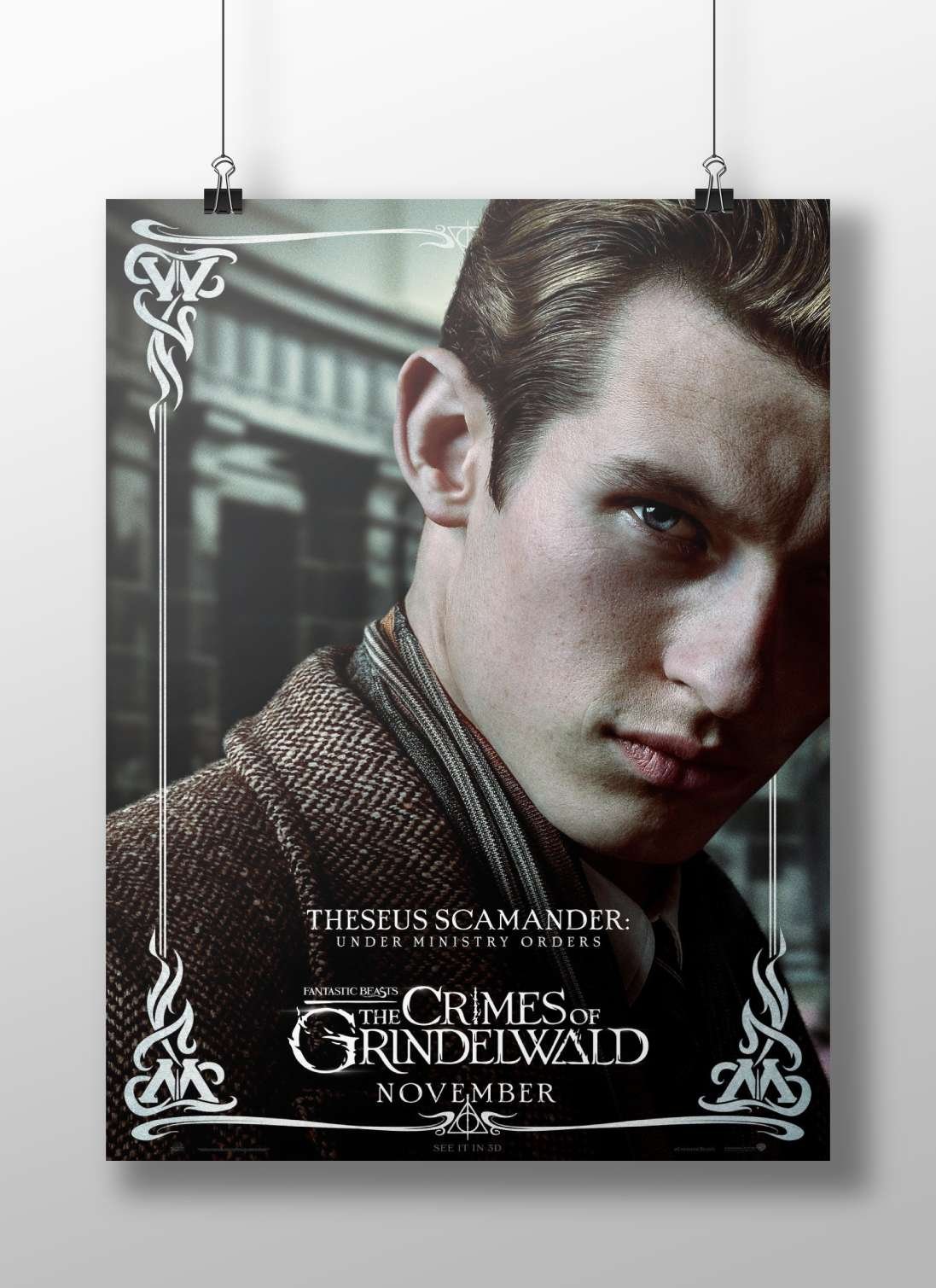 Theseus Scamander from Fantastic Beasts: The Crimes of Grindelwald Theseus Scamander - Magizoologist Poster
