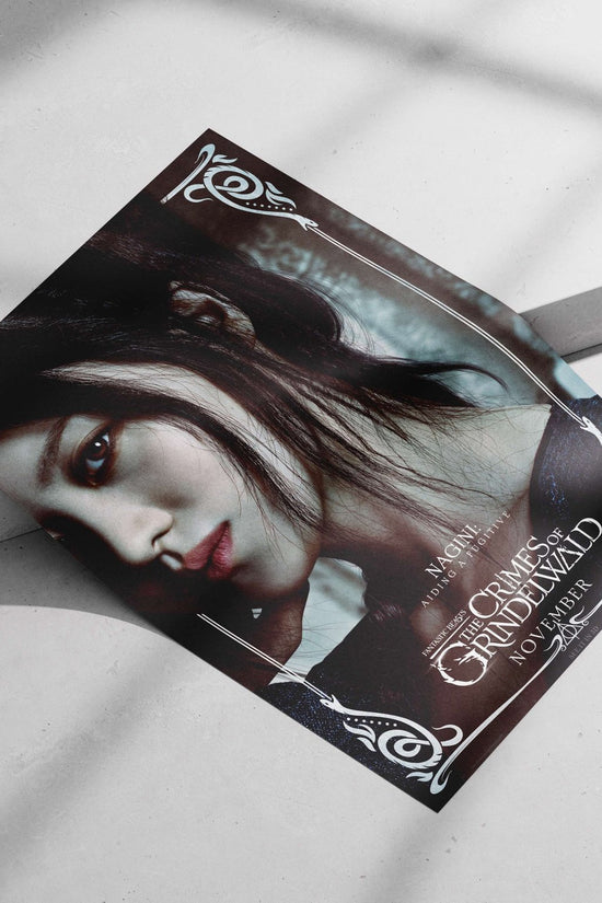 Nagini from the Fantastic Beasts franchise Nagini - Serpent Queen Noir Poster