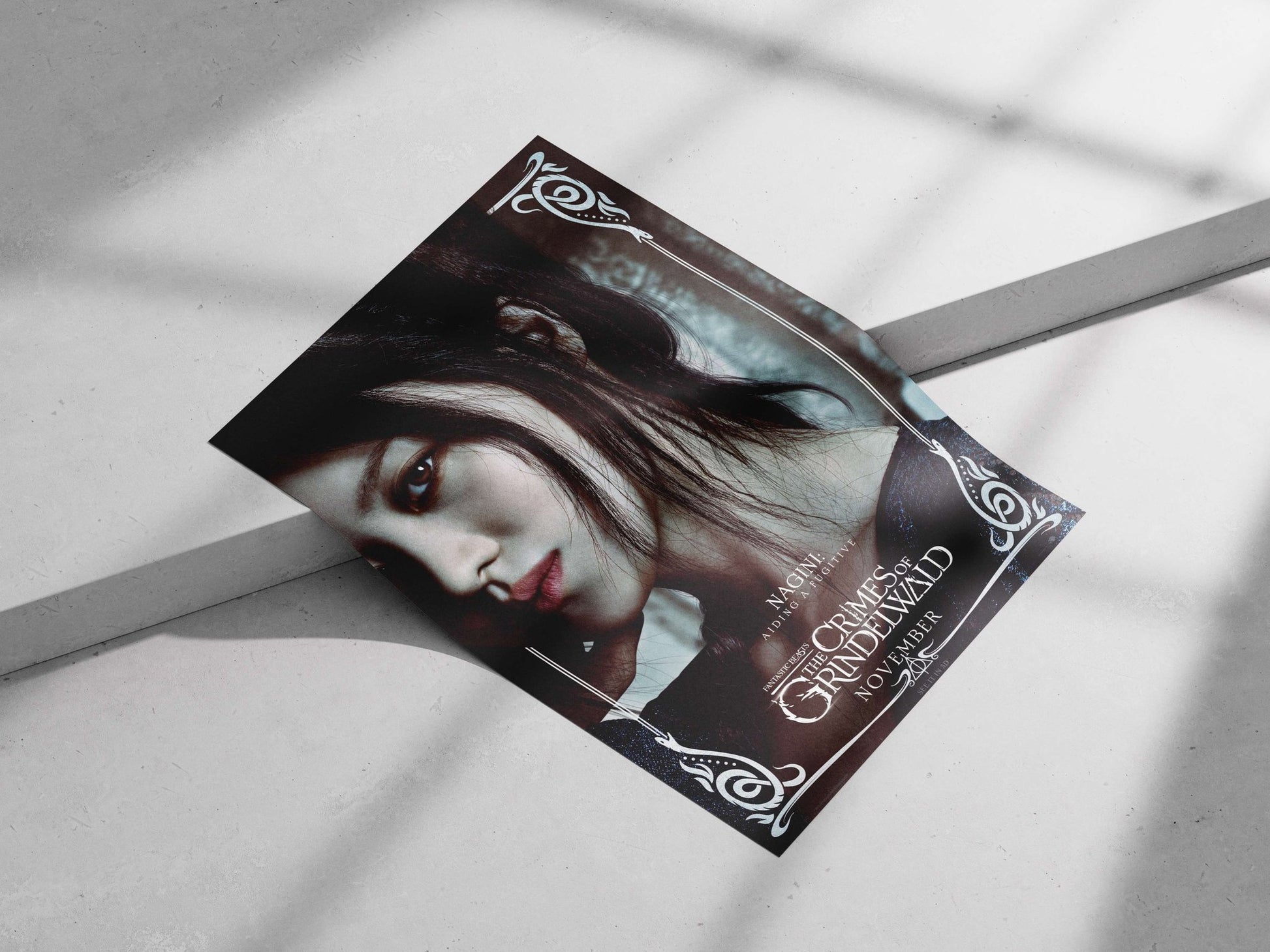 Nagini from the Fantastic Beasts franchise Nagini - Serpent Queen Noir Poster