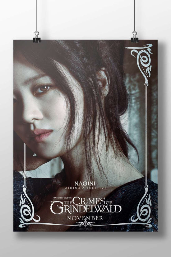 Nagini from the Fantastic Beasts franchise Nagini - Serpent Queen Noir Poster