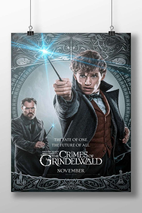 Characters from the Fantastic Beasts franchise (Newt Scamander and Albus Dumbledore) Newt Scamander & Albus