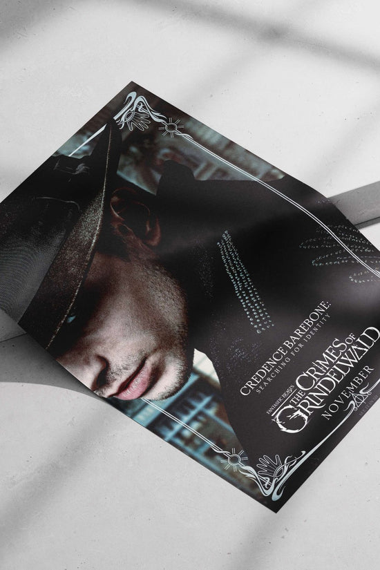 Credence Barebone from Fantastic Beasts: The Crimes of Grindelwald (confirmed by OCR text "CREDENCE BAREBONE: