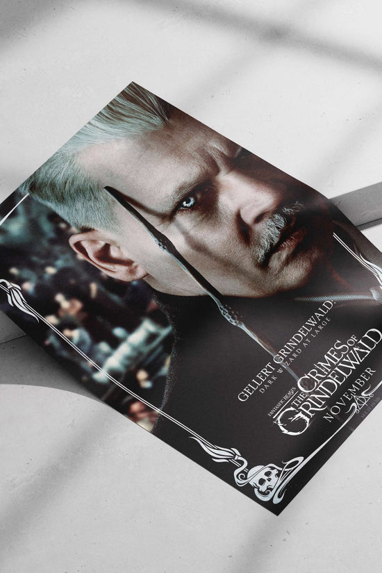 Gellert Grindelwald from Fantastic Beasts: The Crimes of Grindelwald Gellert Grindelwald - Enigmatic Mastermind Poster