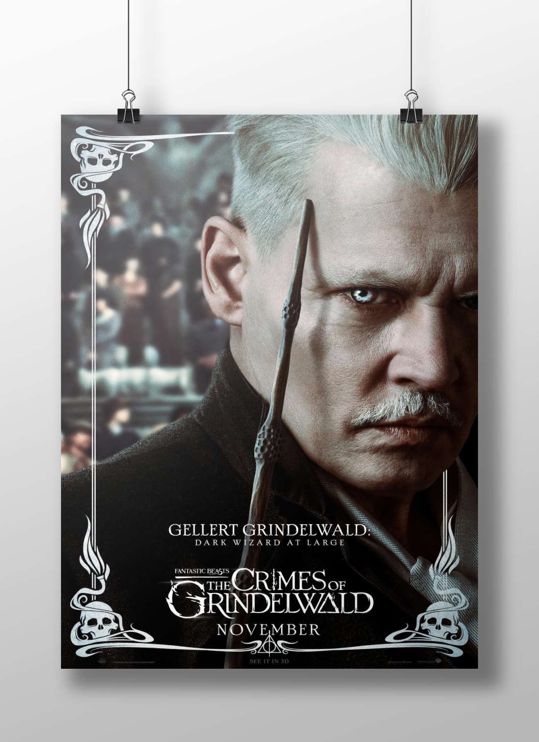 Gellert Grindelwald from Fantastic Beasts: The Crimes of Grindelwald Gellert Grindelwald - Enigmatic Mastermind Poster