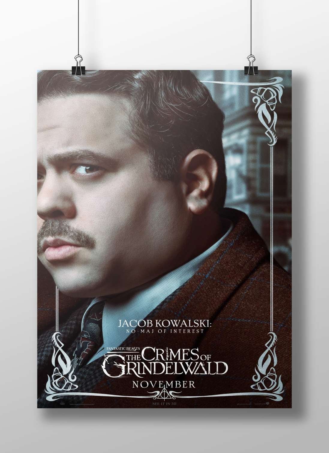 Jacob Kowalski from Fantastic Beasts: The Crimes of Grindelwald Jacob Kowalski - Enigmatic Magizoologist Poster