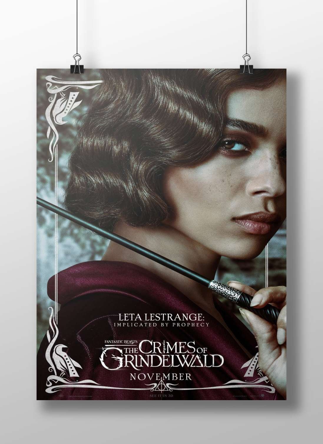 Leta Lestrange from the Fantastic Beasts franchise (specifically "Fantastic Beasts: The Crimes of Grindelwald") Leta
