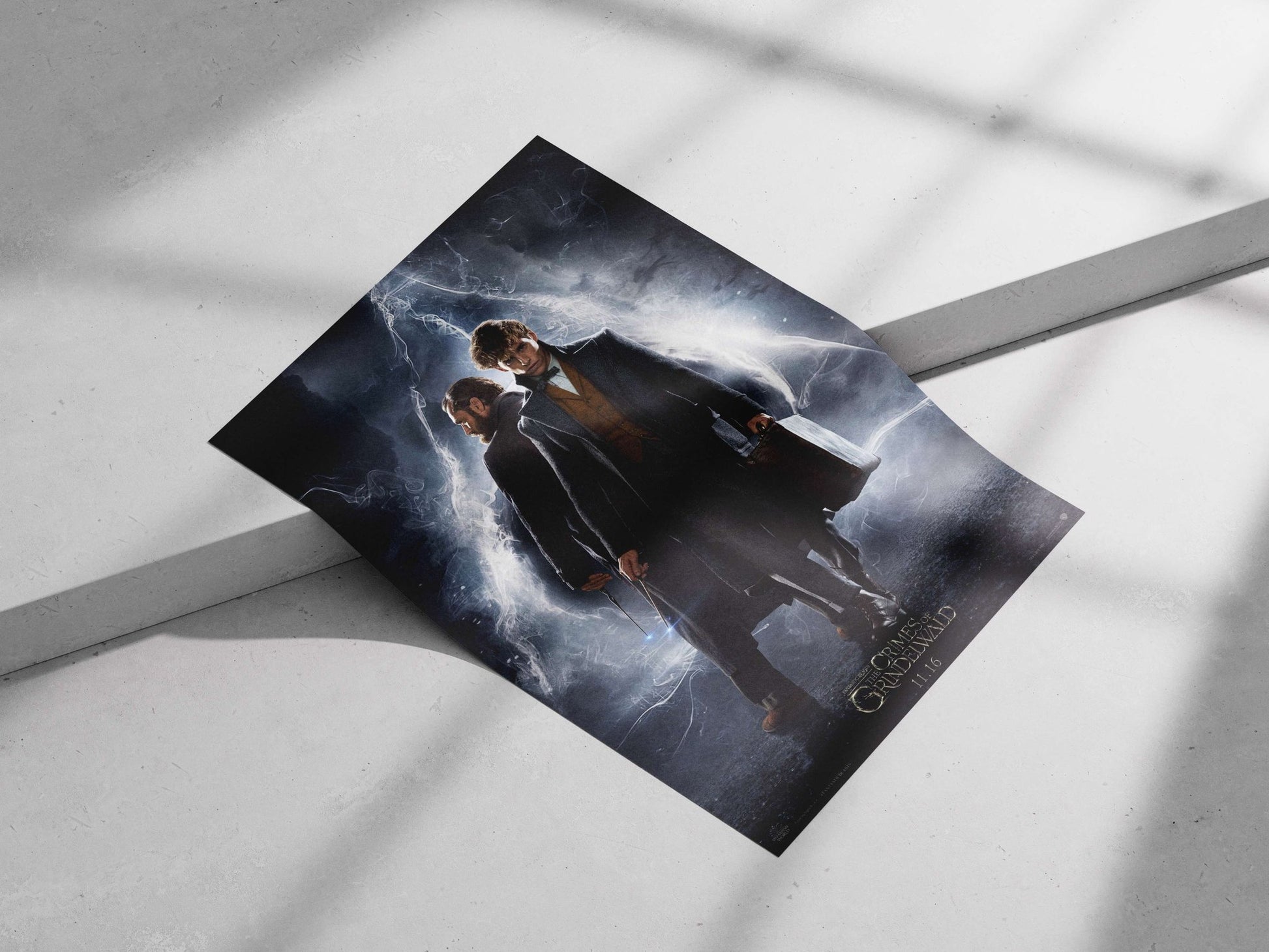 The characters Newt Scamander and Albus Dumbledore from the Fantastic Beasts franchise, specifically *Fantastic Beasts: