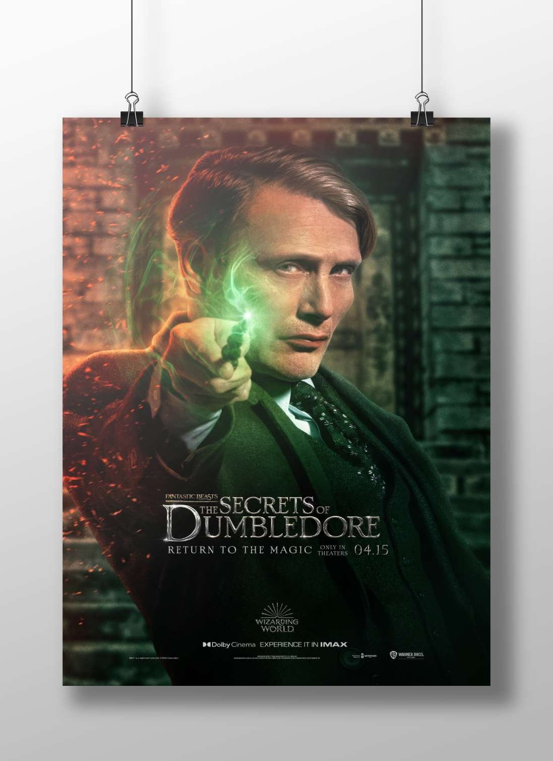Albus Dumbledore from the Wizarding World franchise, specifically in *Fantastic Beasts: The Secrets of Dumbledore*