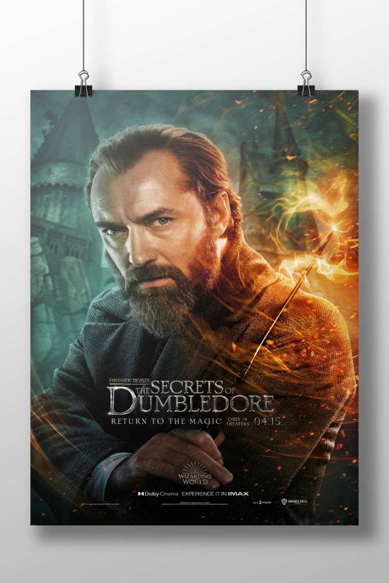 Albus Dumbledore (real name) from the Fantastic Beasts franchise (specifically "The Secrets of Dumbledore"). Albus