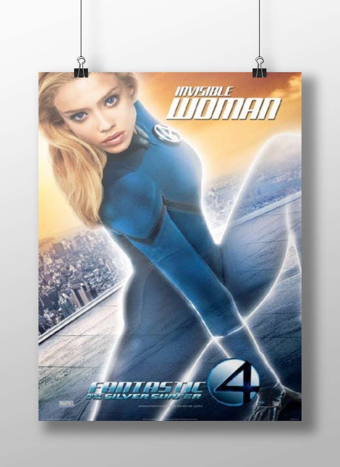 Invisible Woman (Susan Storm) from Marvel's Fantastic Four franchise Invisible Woman - Pop Art Poster