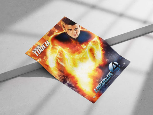Human Torch (Johnny Storm) from the Fantastic 4 franchise Johnny Storm Lightning - 4 Poster