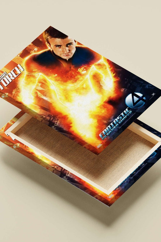 Human Torch (Johnny Storm) from the Fantastic 4 franchise Johnny Storm Lightning - 4 Poster