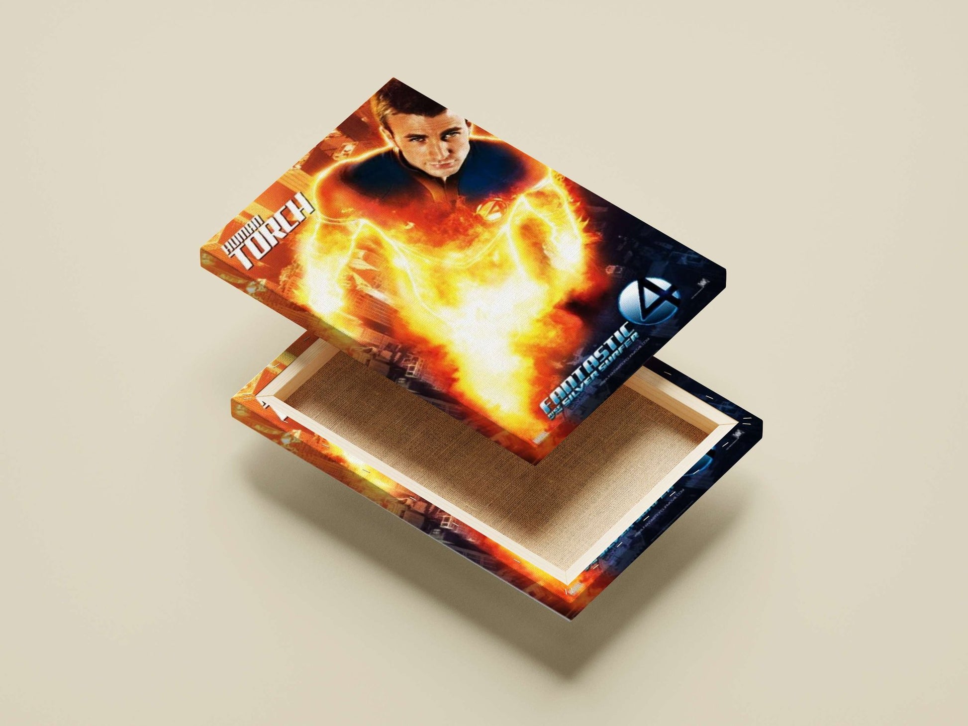 Human Torch (Johnny Storm) from the Fantastic 4 franchise Johnny Storm Lightning - 4 Poster