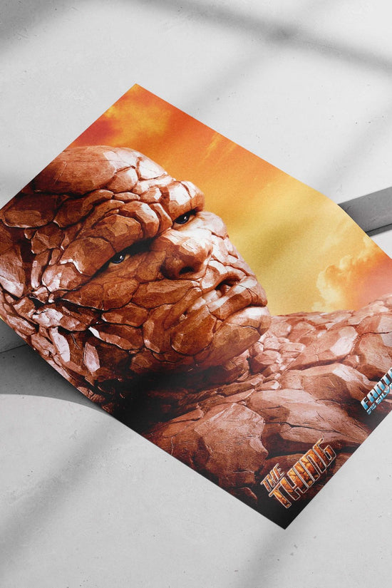 The Thing (Ben Grimm) from Marvel's Fantastic Four franchise. The Thing - Mute Giant Poster