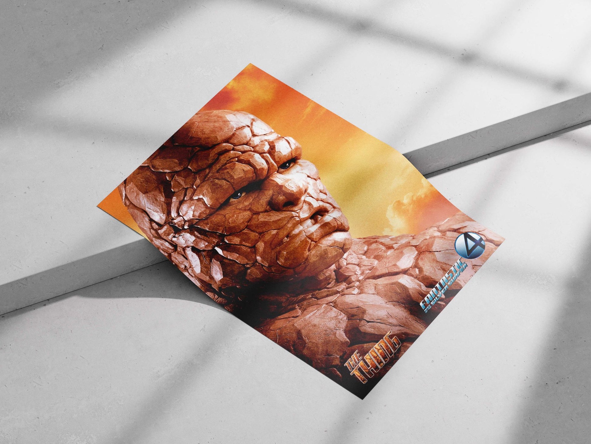 The Thing (Ben Grimm) from Marvel's Fantastic Four franchise. The Thing - Mute Giant Poster