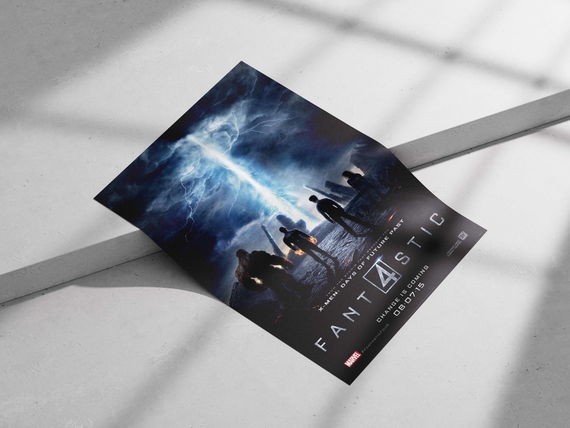 Fantastic Four (Marvel superhero team) Four - Noir Aesthetic Poster