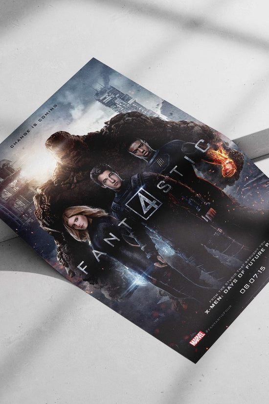 Marvel's Fantastic Four (2015 film) featuring Reed Richards (Mr. Fantastic), Sue Storm (Invisible Woman), Johnny