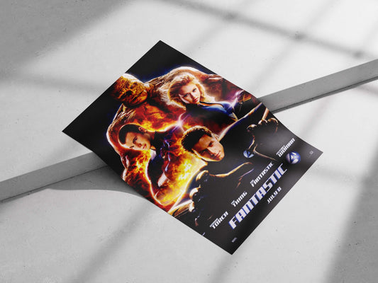 Marvel's Fantastic Four franchise with characters Johnny Storm (Human Torch), Ben Grimm (The Thing), Reed