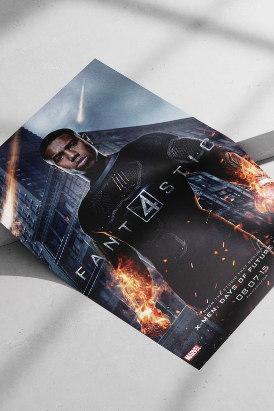 Human Torch (Jonathan Storm) from the Fantastic Four franchise Johnny Storm - Thunderbolt Poster