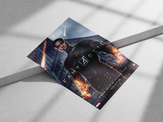 Human Torch (Jonathan Storm) from the Fantastic Four franchise Johnny Storm - Thunderbolt Poster