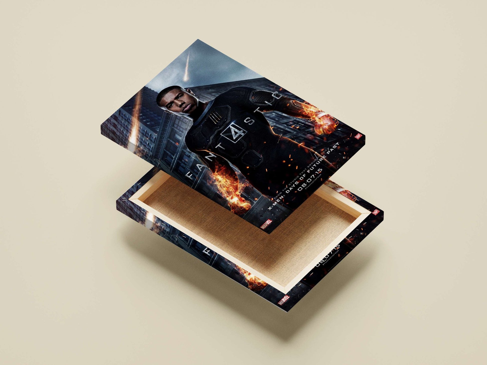Human Torch (Jonathan Storm) from the Fantastic Four franchise Johnny Storm - Thunderbolt Poster