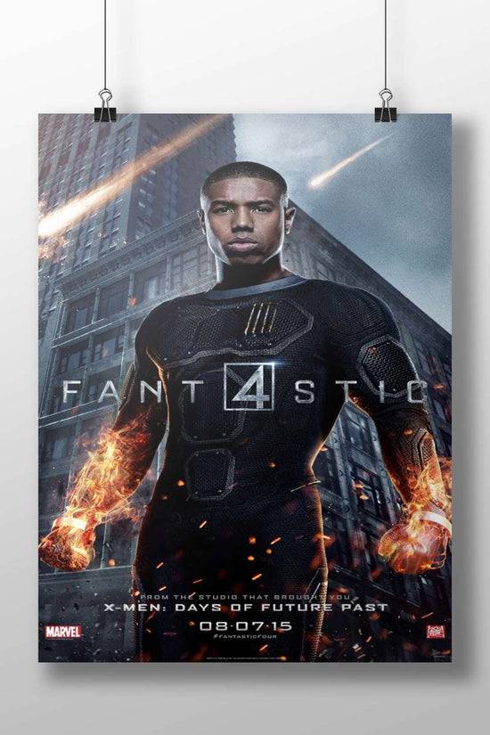Human Torch (Jonathan Storm) from the Fantastic Four franchise Johnny Storm - Thunderbolt Poster