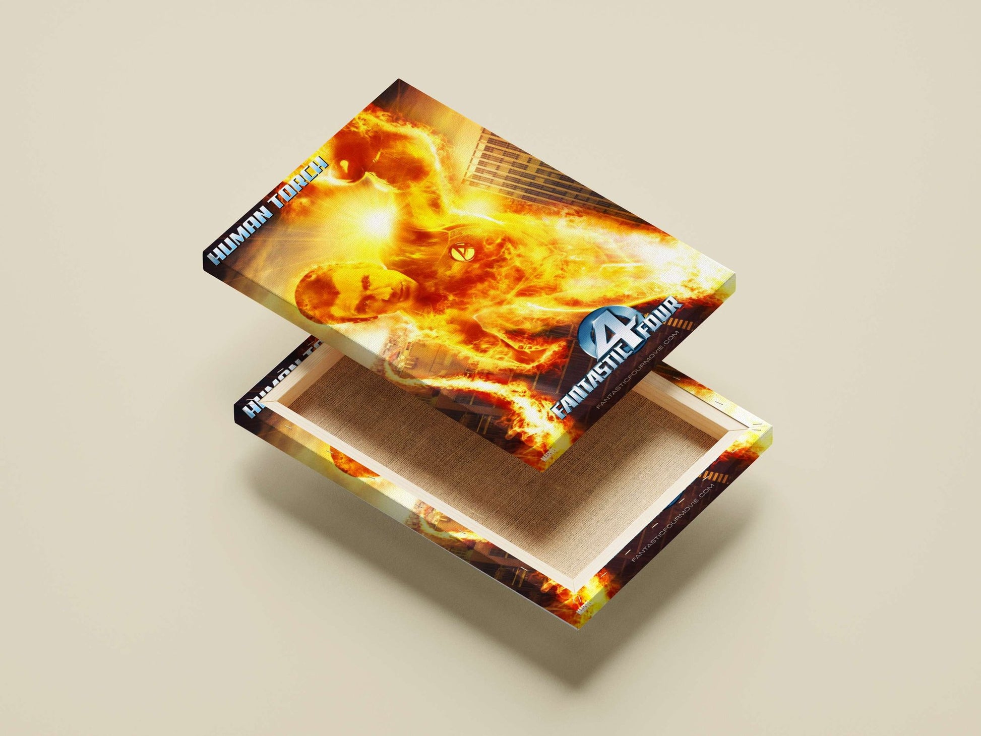 Human Torch (from Marvel's Fantastic Four franchise) Ben Grimm - The Thing Pop Art Poster