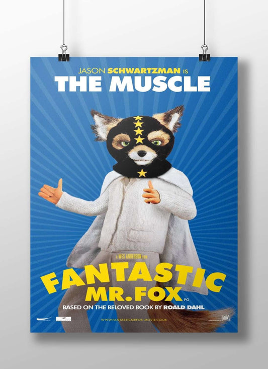 The Muscle (character from the film Fantastic Mr. Fox) The Muscle - Pop Art Poster